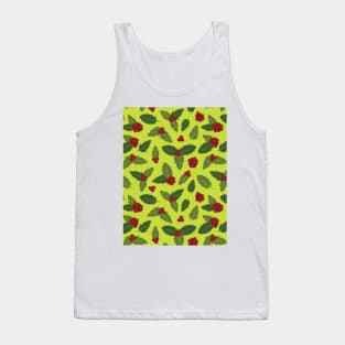 Holly Berry Pattern Tank Top